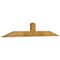 Ekena Millwork Portland Rough Sawn Timber Gable Bracket, Western Red Cedar, 60"W x 10"H x 2"D x 4"F, 4/12 Pitch GBW060X10X0204POR00RWR - alternate 2
